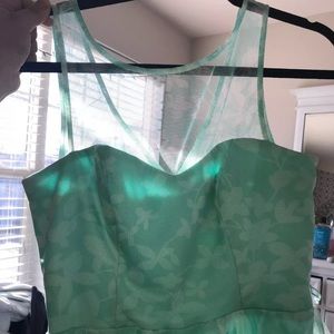 mint green formal dress